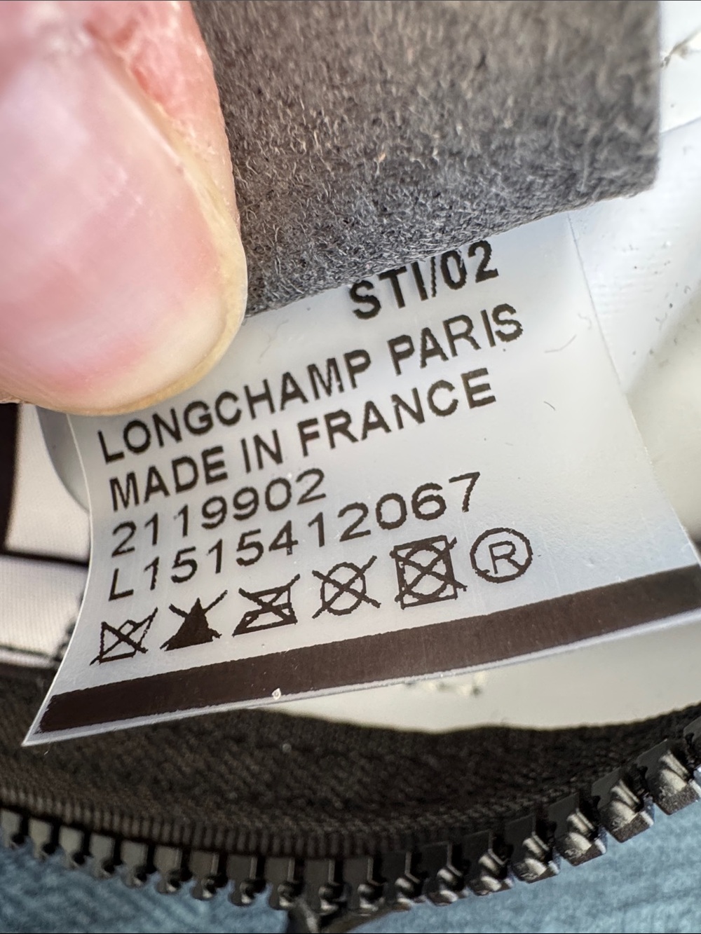 LONGCHAMP Le Pliage Nylon Black & White Graphic Logo Tote with Shoulder Strap - Picture 7 of 11